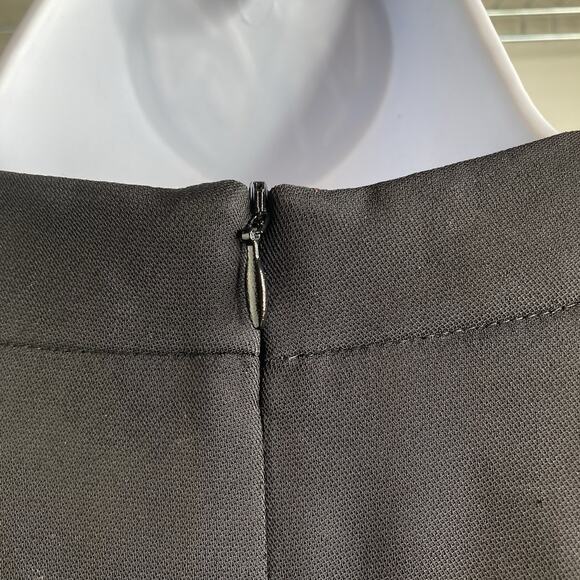 Tara Jarmon Women's Black Wrap Crepe Dress Size 42 Minimalist Capsule Classic - Picture 11 of 12